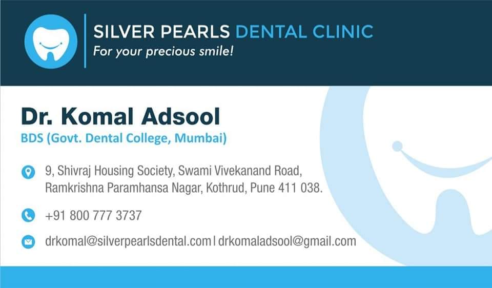 Visiting card of the best dentist in Kothrud